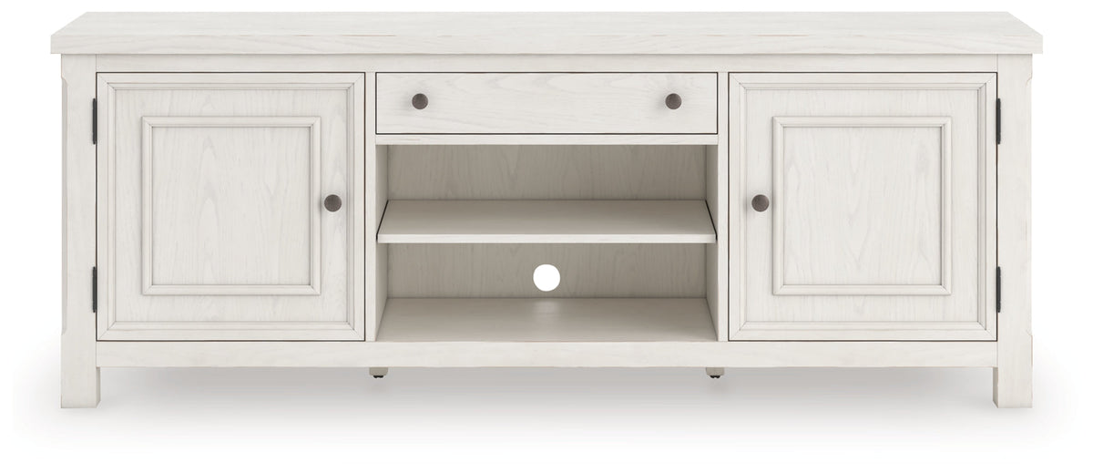 Robbinsdale Antique White 72" TV Stand by Ashley at Eve Furniture
