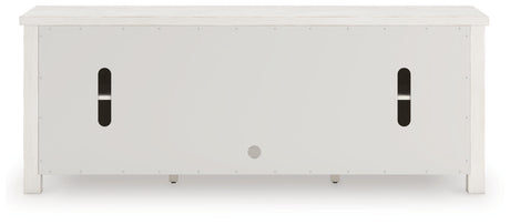 Robbinsdale Antique White 72" TV Stand by Ashley at Eve Furniture