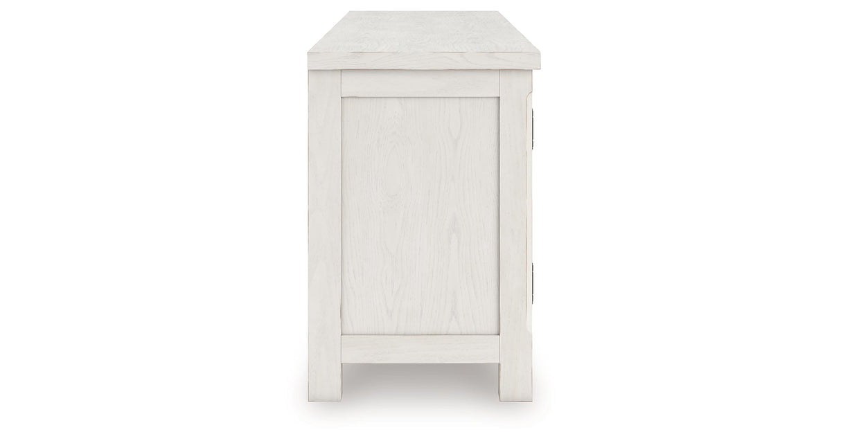 Robbinsdale Antique White 72" TV Stand by Ashley at Eve Furniture