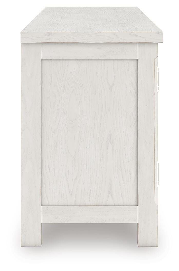 Robbinsdale Antique White 72" TV Stand by Ashley at Eve Furniture
