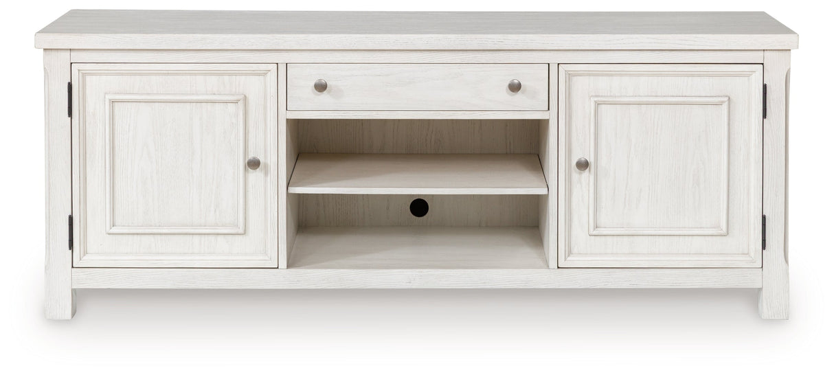 Robbinsdale Antique White 72" TV Stand by Ashley at Eve Furniture