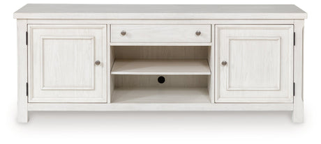 Robbinsdale Antique White 72" TV Stand by Ashley at Eve Furniture
