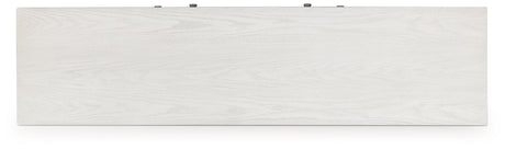 Robbinsdale Antique White 72" TV Stand by Ashley at Eve Furniture