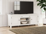Robbinsdale Antique White 72" TV Stand by Ashley at Eve Furniture