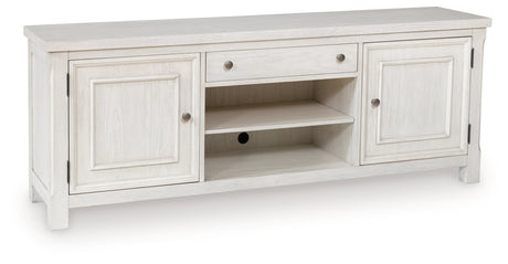 Robbinsdale Antique White 72" TV Stand by Ashley at Eve Furniture