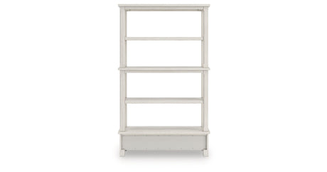 Robbinsdale Antique White 75" Bookcase by Ashley at Eve Furniture