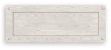 Robbinsdale Antique White 75" Bookcase by Ashley at Eve Furniture