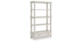 Robbinsdale Antique White 75" Bookcase by Ashley at Eve Furniture