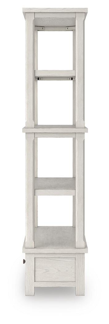 Robbinsdale Antique White 75" Bookcase by Ashley at Eve Furniture