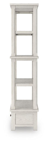 Robbinsdale Antique White 75" Bookcase by Ashley at Eve Furniture