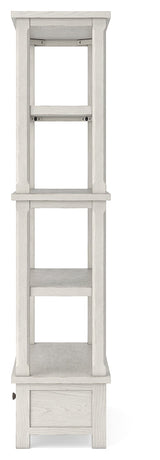 Robbinsdale Antique White 75" Bookcase by Ashley at Eve Furniture