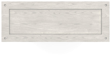 Robbinsdale Antique White 75" Bookcase by Ashley at Eve Furniture