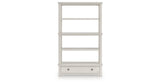 Robbinsdale Antique White 75" Bookcase by Ashley at Eve Furniture