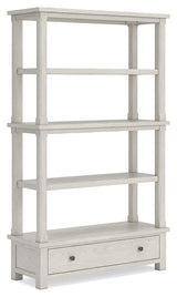 Robbinsdale Antique White 75" Bookcase by Ashley at Eve Furniture