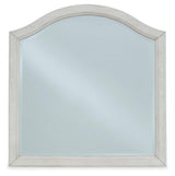 Robbinsdale Antique White Bedroom Mirror (Mirror Only) by Ashley at Eve Furniture
