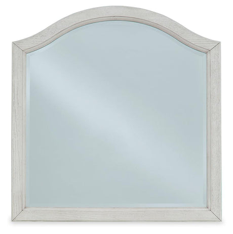Robbinsdale Antique White Bedroom Mirror (Mirror Only) by Ashley at Eve Furniture