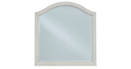 Robbinsdale Antique White Bedroom Mirror (Mirror Only) by Ashley at Eve Furniture