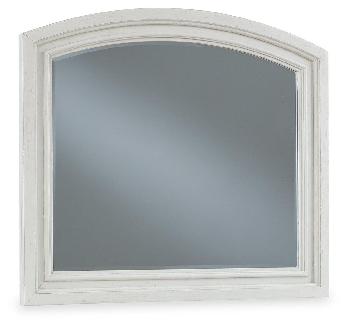 Robbinsdale Antique White Bedroom Mirror (Mirror Only) by Ashley at Eve Furniture
