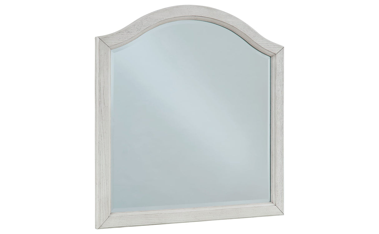 Robbinsdale Antique White Bedroom Mirror (Mirror Only) by ASHLEY FURNITURE at Eve Furniture