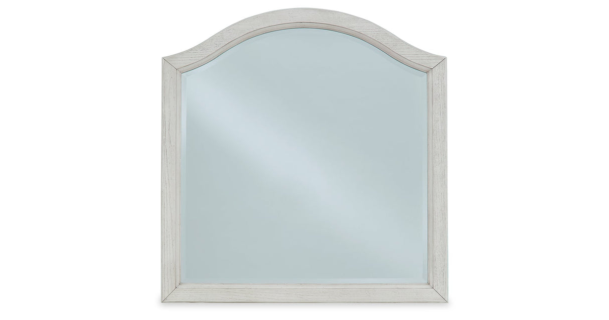 Robbinsdale Antique White Bedroom Mirror (Mirror Only) by ASHLEY FURNITURE at Eve Furniture