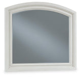 Robbinsdale Antique White Bedroom Mirror (Mirror Only) by Ashley at Eve Furniture