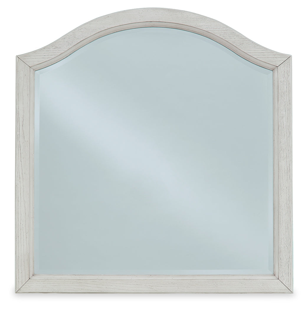 Robbinsdale Antique White Bedroom Mirror (Mirror Only)