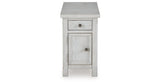 Robbinsdale Antique White Chairside End Table by ASHLEY FURNITURE at Eve Furniture