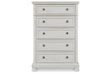 Robbinsdale Antique White Chest of Drawers by Ashley at Eve Furniture