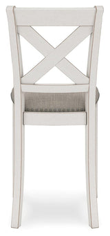 Robbinsdale Antique White Counter Height Barstool, Set of 2 by Ashley at Eve Furniture