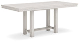 Robbinsdale Antique White Counter Height Dining Extension Table by Ashley at Eve Furniture