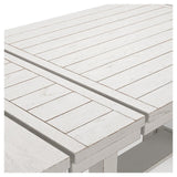 Robbinsdale Antique White Counter Height Dining Table and 8 Barstools by Ashley at Eve Furniture