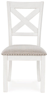 Robbinsdale Antique White Dining Chair, Set of 2 by Ashley at Eve Furniture