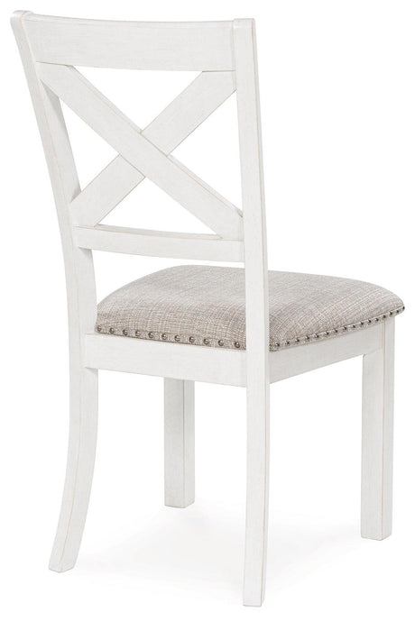 Robbinsdale Antique White Dining Chair, Set of 2 by Ashley at Eve Furniture