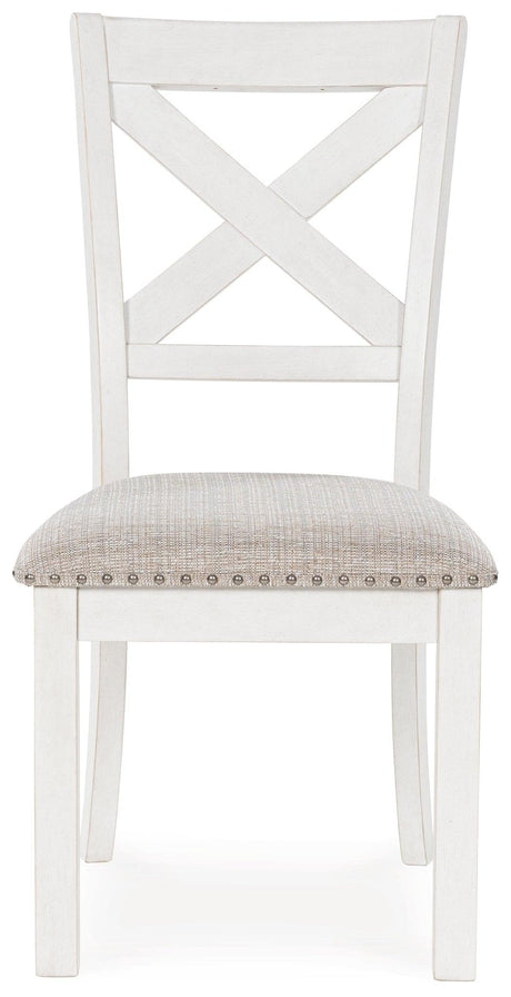 Robbinsdale Antique White Dining Chair, Set of 2 by Ashley at Eve Furniture