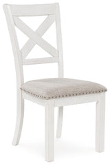 Robbinsdale Antique White Dining Chair, Set of 2 by Ashley at Eve Furniture