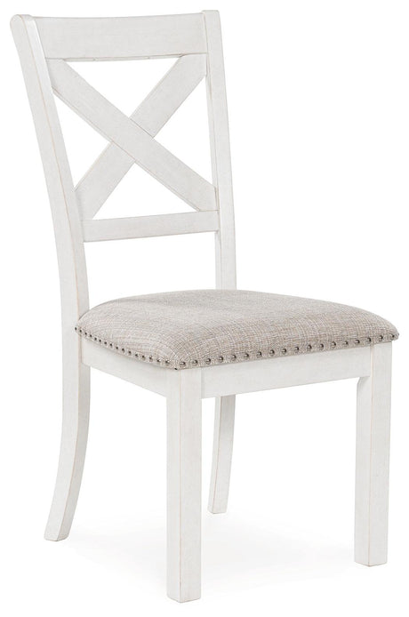 Robbinsdale Antique White Dining Chair, Set of 2 by Ashley at Eve Furniture