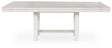 Robbinsdale Antique White Dining Extension Table by Ashley at Eve Furniture