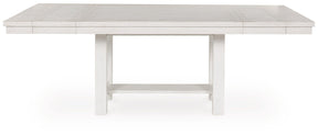 Robbinsdale Antique White Dining Extension Table by Ashley at Eve Furniture