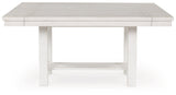 Robbinsdale Antique White Dining Extension Table by Ashley at Eve Furniture