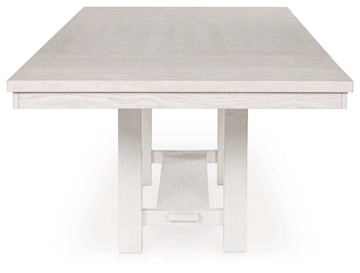 Robbinsdale Antique White Dining Extension Table by Ashley at Eve Furniture