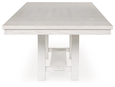Robbinsdale Antique White Dining Extension Table by Ashley at Eve Furniture