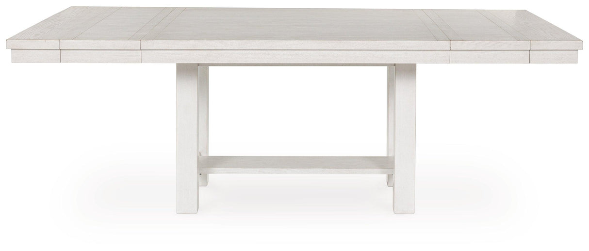 Robbinsdale Antique White Dining Extension Table by Ashley at Eve Furniture