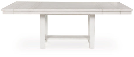 Robbinsdale Antique White Dining Extension Table by Ashley at Eve Furniture