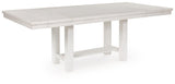 Robbinsdale Antique White Dining Extension Table by Ashley at Eve Furniture