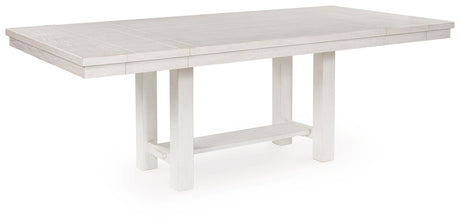 Robbinsdale Antique White Dining Extension Table by Ashley at Eve Furniture