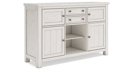 Robbinsdale Antique White Dining Server by Ashley at Eve Furniture