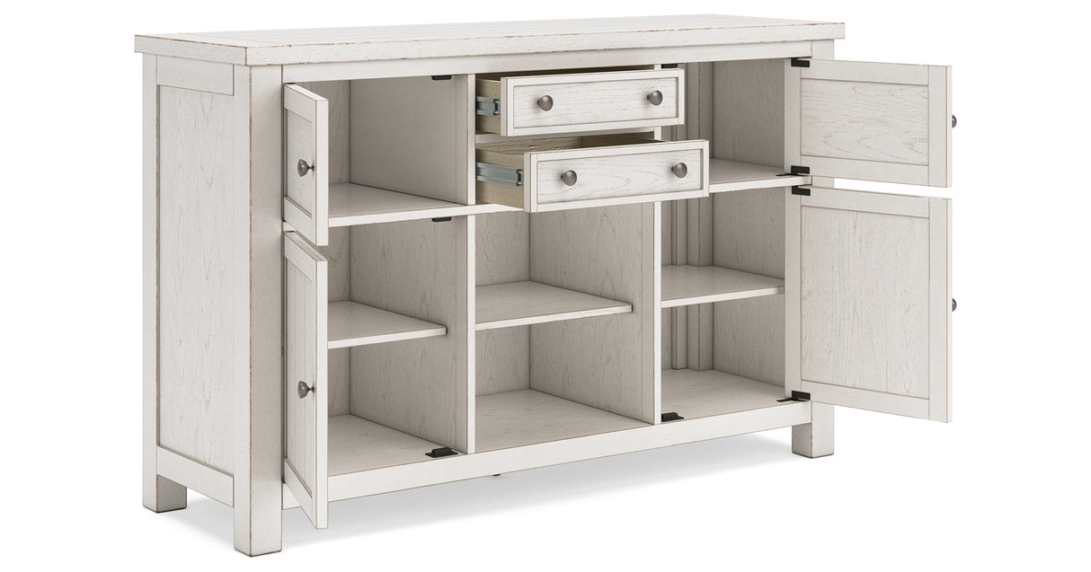 Robbinsdale Antique White Dining Server by Ashley at Eve Furniture