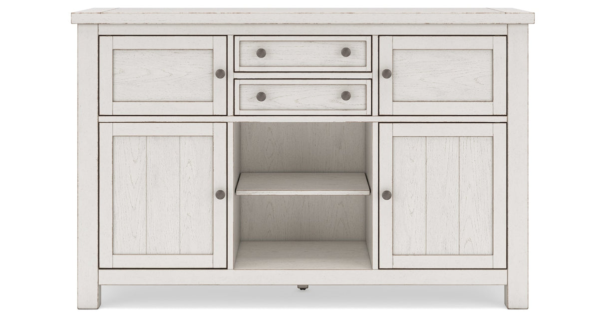 Robbinsdale Antique White Dining Server by Ashley at Eve Furniture