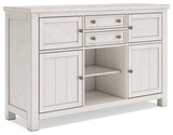 Robbinsdale Antique White Dining Server by Ashley at Eve Furniture