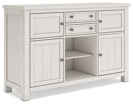 Robbinsdale Antique White Dining Server by Ashley at Eve Furniture